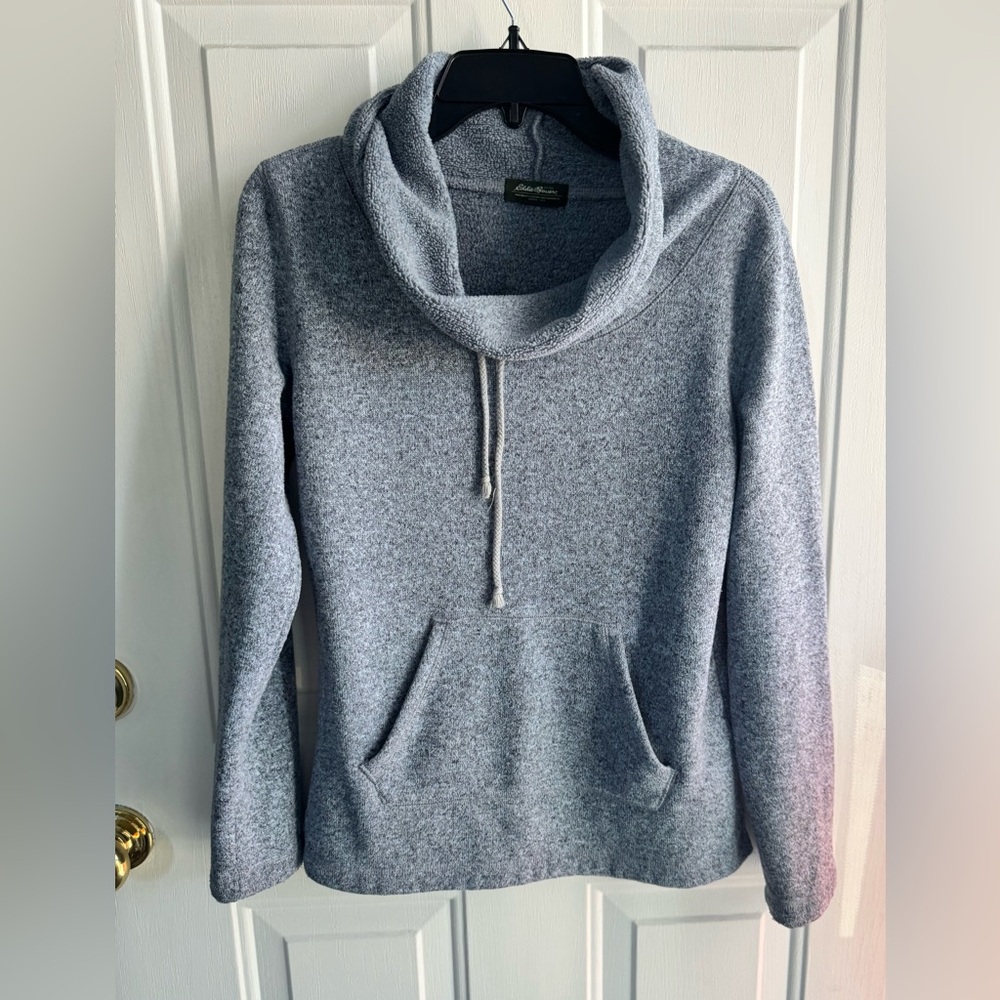 Eddie Bauer Women’s Turtleneck Sweater with Front Pocket, Fits Small to Medium